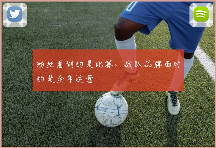 粉丝看到的是比赛，战队品牌面对的是全年运营
